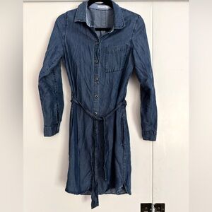 Kenneth Cole Reaction Light Blue Denim Shirt Dress